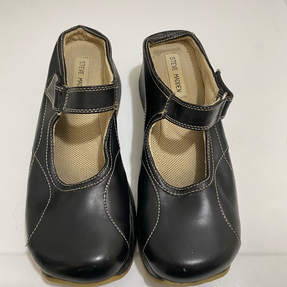 Steve Madden Black Strap Mary Janes